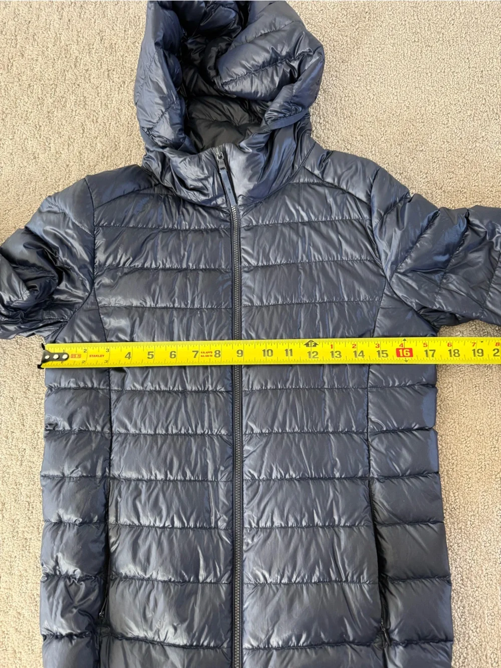 Women’s Uniqlo Ultra Light Down Parka in Navy Blue